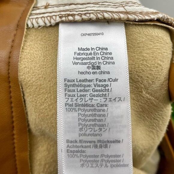 MADEWELL The Perfect Vintage Wide-Leg Pant Faux Leather Edition Size 30 - Picture 11 of 13